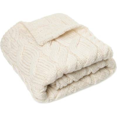 Vlnka Dětský vlněný pléd Supersoft Merino přírodní velikost lůžkovin