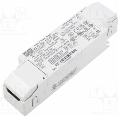 MEAN WELL XLC-40-12-S Napájecí zdroj: spínaný; LED; 40W; 12VDC; 0÷3,4A; 100÷305VAC; OUT: 1