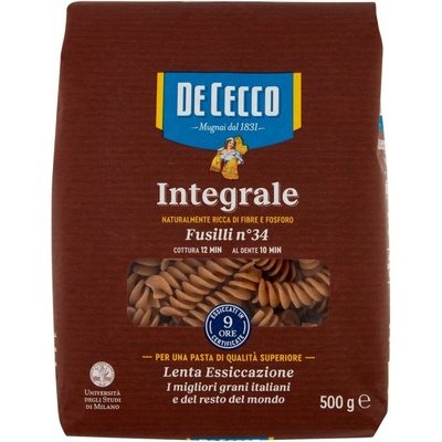 De Cecco celozrnné cestoviny Fusilli No.34 0,5 kg