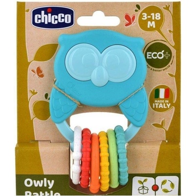 Chicco Chrastítko sova s kroužky.