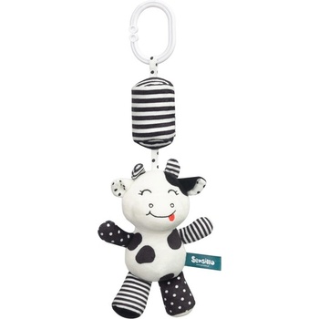 Sensillo Играчка За Количка Черно-Бяла Кравичка Sensillo Sensillo