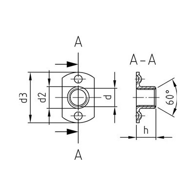 Art. 9060 A2 M 6 d 19 / h 7,5 - 2 svárové body