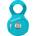 Edelrid Въжена макара Edelrid Flux Rope pulley - Icemint - размер One Size (328-0192-0111)