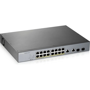 ZyXEL GS1350-18HP, 18 Port managed CCTV PoE switch, long range, 250W (1 year NCC Pro pack license bundled) (GS1350-18HP-EU0101F)