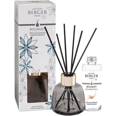Maison Berger Paris Darčeková sada aróma difuzér Rosalie sivý + náplň Intenzívny ligot 90 ml
