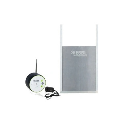 Automatické dvierka do kurníka Kerbl Duo Smart vrátane posuvných dvierok M, 300 x 400 mm