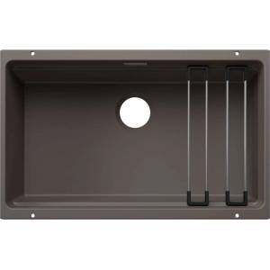 BLANCO Etagon 700 - Мивка от Silgranit, 73x46 см, с аксесоари, сиво „вулкан 527763 (527763) Мивка за вграждане