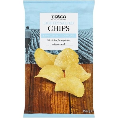 Tesco Bramborové lupínky smažené jemně solené 150 g