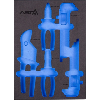 ASTA Prázdná pěnová výplň na kleště imbusy a torxy APF26