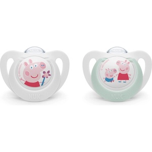 Nuk биберон залъгалка силикон 18-36 мес. , 2бр. , Peppa Pig (10177219)