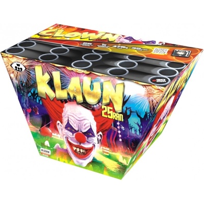 Kompaktný ohňostroj 25 rán šikmý 30 mm Klaun