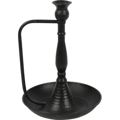 Kovový svícen Kada L černý
