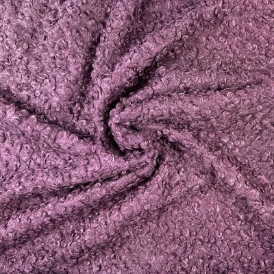Kabátovina Curly Boucle - Fialová šedá
