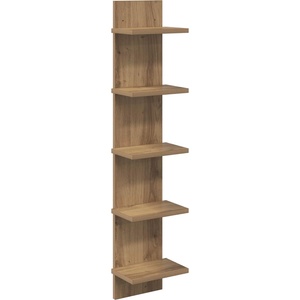 vidaXL Стенен рафт Дъб артизан 22 x 15 x 100 см Инженерна дървесина (8012434)