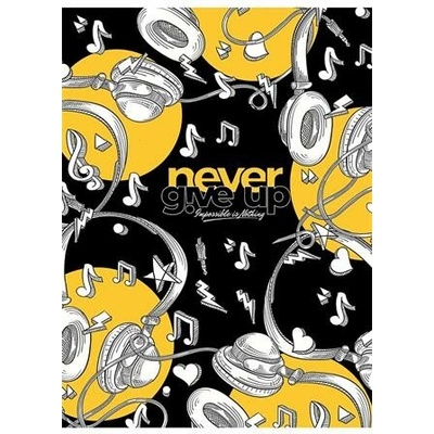 SHKOLYARYK Zošit A5 linajkový Never give up mix