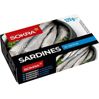 Sokra Sardinky ve vlastní štávě 125 g