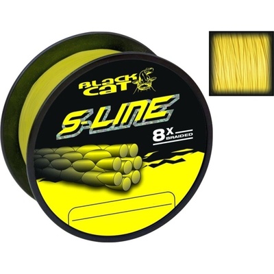 Black Cat Šňůra S-Line Žlutá 180m 0,45mm 50kg