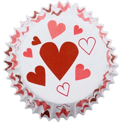 PME Košíčky papírové s fólií Srdíčka v.28x50mm 30ks – Zbozi.Blesk.cz