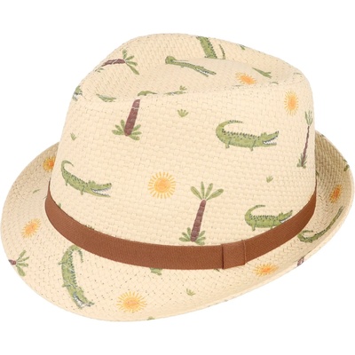 maximo Шапка maximo Boy's Trilby Alligator Hat - Wollweiß / Grün - размер 53 cm (904-6342-0113)