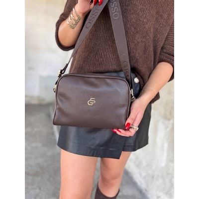 Grosso Čokoládová crossbody športovo-elegantná