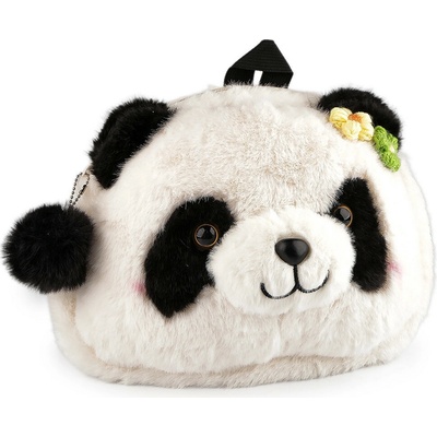 Prima-obchod Dětský plyšový batoh panda 133098 bílá černá