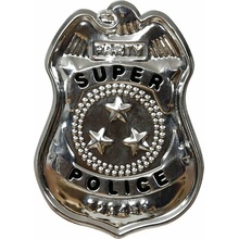 GUIRCA Policejní odznak, stříbrný 7 cm 8434077179833