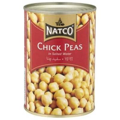 Natco Vařená Cizrna Chick Peas In Salted Water 400 g