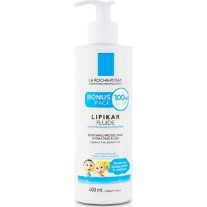 La Roche-Posay Хидратиращ и защитен флуид без парабени , La Roche Posay Lipikar , 400ml Лосион за тяло