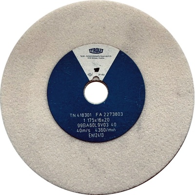 Tyrolit Brusný kotouč plochý 175 x 16 x 20 mm 99BA60L9V40 T418301