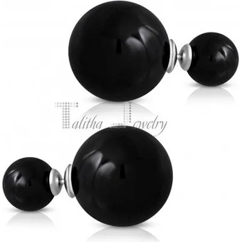 Image 1 of Talitha Двустранни обеци „Черни топчета