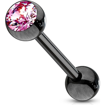 Šperky4U piercing do jazyka černý PJ01136-P