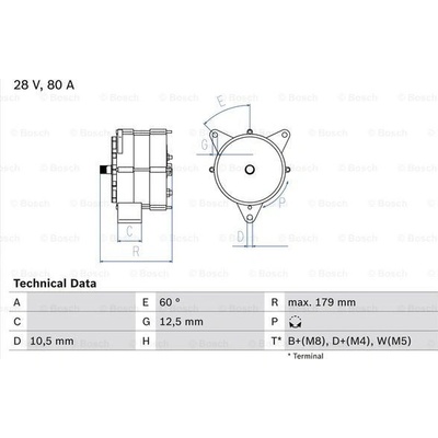 generátor BOSCH 0 986 037 770