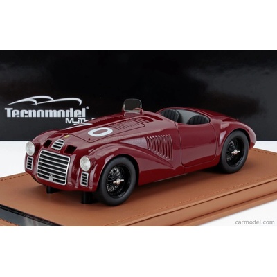 Tecnomodel Ferrari 125s Spider N 70 Circuito Di Livorno 1947 Tazio Nuvolari Rosso Mugello Červená 1:18
