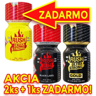 Poppers POPPERS RUSH ULTRA STRONG 2+1 II 3 x 10 ml