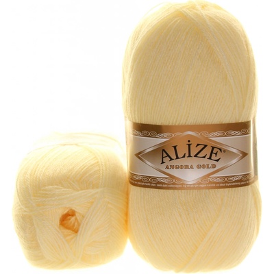 Alize Angora Gold 01 krémově žlutá