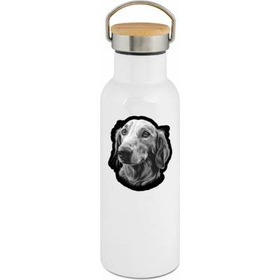 123TRIKO termoska Barzoj bílý 500 ml