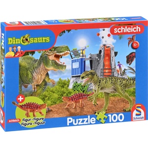 Schmidt Spiele Детски пъзел Schmidt от 100 части - Динозаври от праисторически времена (56462) - baby