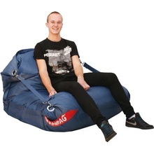 BeanBag Comfort 189x140 cm s popruhy jeans