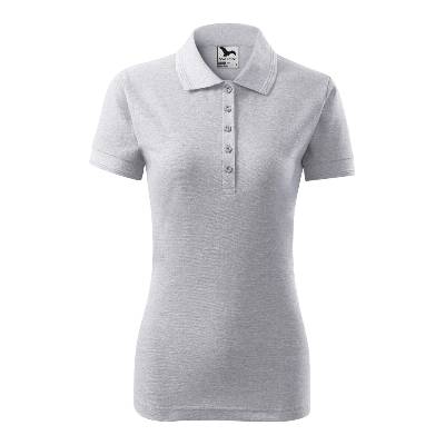 Malfini pique polo 210 / Дамска поло риза - светлосив меланж xs (2100312)