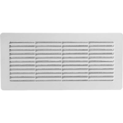 Ventishop HPMb 220x90 hranatá plastová větrací mřížka se síťkou, bílá