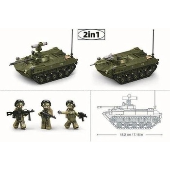Sluban B1250 Tank BMD-2S v měřítku 1:35