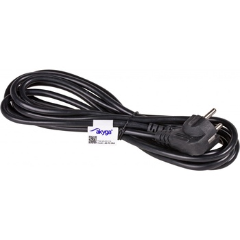 Akyga AK-PC-06A napájací kábel Čierna 3 m CEE7 / 7 IEC C13