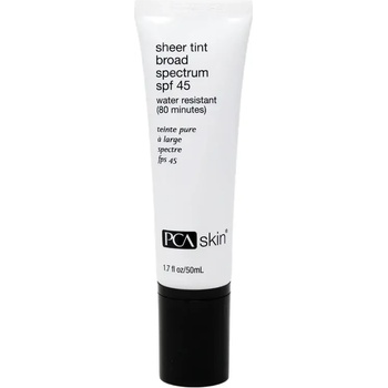 PCA SKIN Тониращ, слънцезащитен крем за лице SPF45 РСА Skin Sheer Tint Sunscreen (21139)