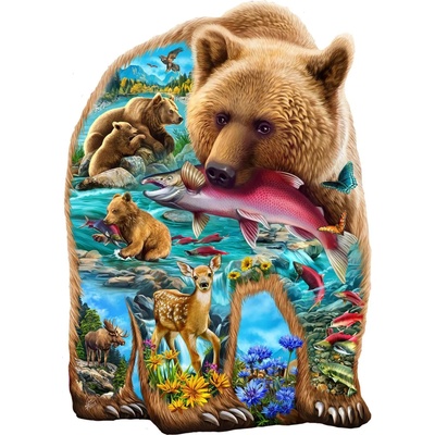 Sunsout Medveď v lese 1000 dielov