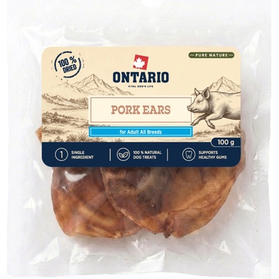 Ontario Pure Nature Sušené bravčové ucho 100 g