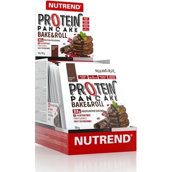 Nutrend Protein Pancake, шоколад с какао, 10 сашета, Nutrend