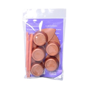 RefectoCil Application Sticks Mini dámská sada aplikační tyčinka 5 ks + malá kosmetická mistička 5 ks