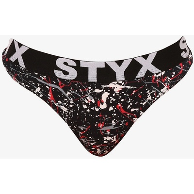 Styx Черни шарени дамски стрингове Styx art Jáchym Styx | Cheren | ЖЕНИ | S