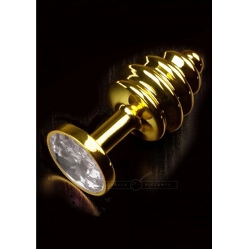 Dolce Piccante Jewellery Ribbed Gold Diamond