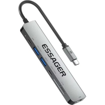 Essager QingHong 7 в 1 USB HUB (EHB07-QH0G-Z)